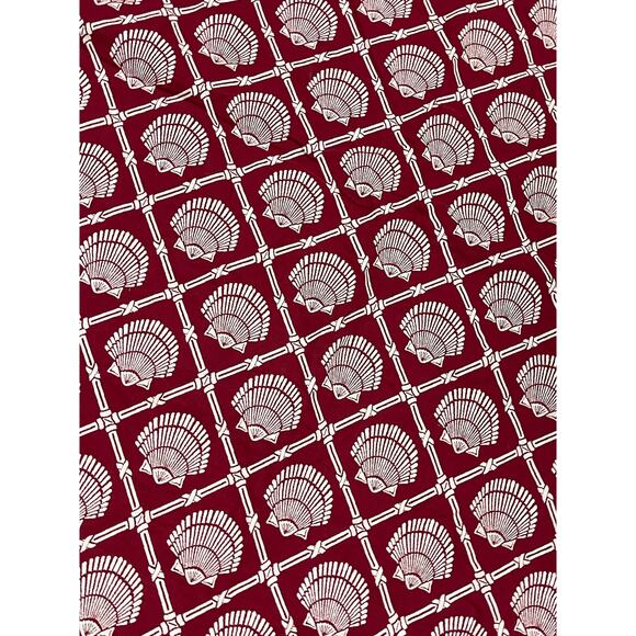 Seashell, Red Throw, Table Cloth Coastal, Decor, Beach, Home, Accent, Soft, - Picture 3 of 5